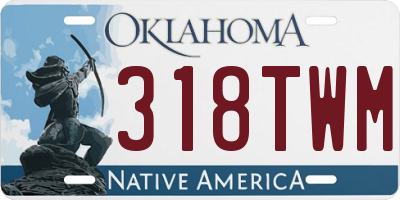 OK license plate 318TWM