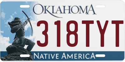 OK license plate 318TYT