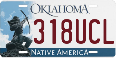 OK license plate 318UCL