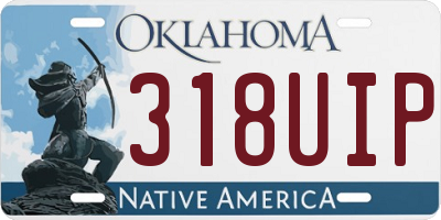 OK license plate 318UIP