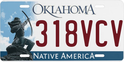 OK license plate 318VCV