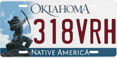 OK license plate 318VRH