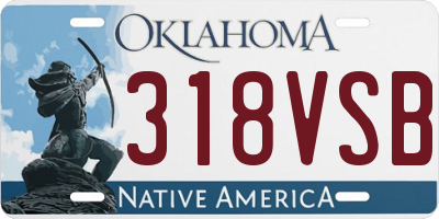 OK license plate 318VSB