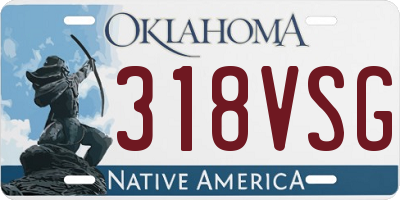 OK license plate 318VSG