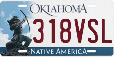 OK license plate 318VSL