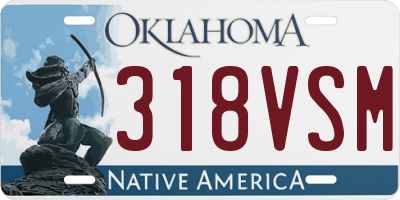 OK license plate 318VSM