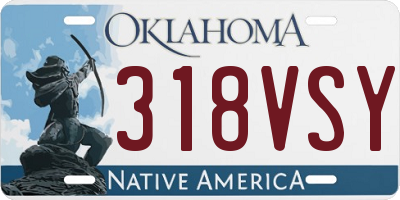 OK license plate 318VSY