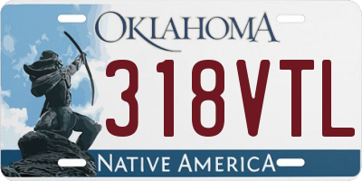 OK license plate 318VTL