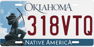 OK license plate 318VTQ