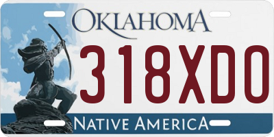 OK license plate 318XDO