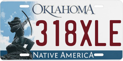 OK license plate 318XLE