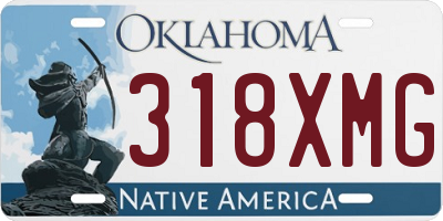 OK license plate 318XMG