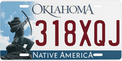 OK license plate 318XQJ