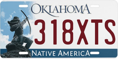 OK license plate 318XTS