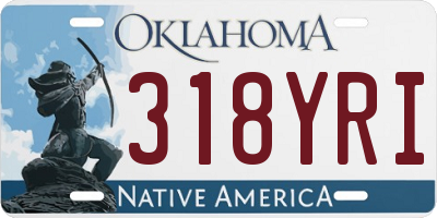 OK license plate 318YRI