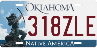 OK license plate 318ZLE