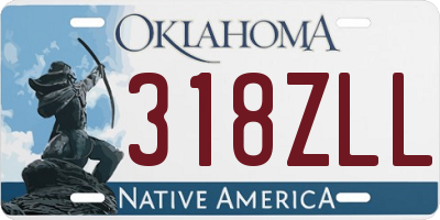 OK license plate 318ZLL