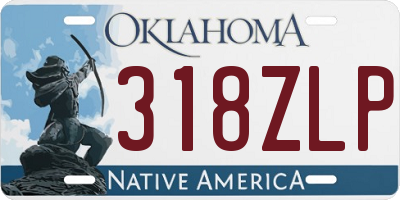OK license plate 318ZLP