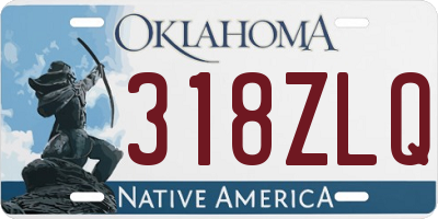 OK license plate 318ZLQ