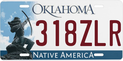 OK license plate 318ZLR