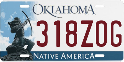 OK license plate 318ZOG