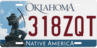 OK license plate 318ZQT