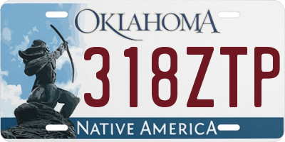 OK license plate 318ZTP