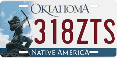 OK license plate 318ZTS
