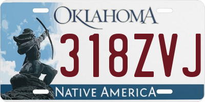 OK license plate 318ZVJ