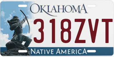 OK license plate 318ZVT