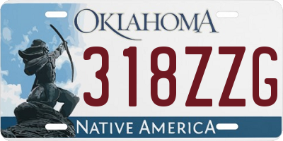 OK license plate 318ZZG