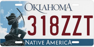 OK license plate 318ZZT