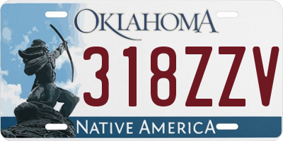 OK license plate 318ZZV