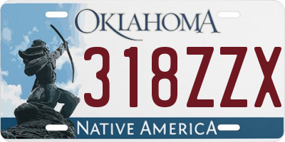 OK license plate 318ZZX