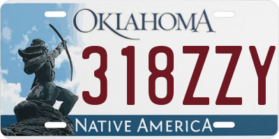 OK license plate 318ZZY