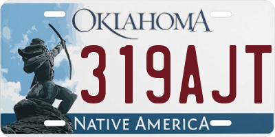 OK license plate 319AJT