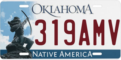 OK license plate 319AMV