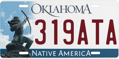 OK license plate 319ATA