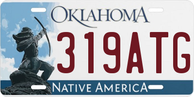 OK license plate 319ATG