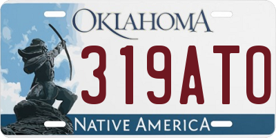 OK license plate 319ATO