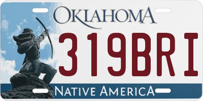 OK license plate 319BRI