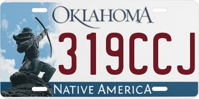 OK license plate 319CCJ