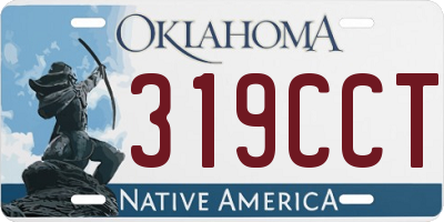 OK license plate 319CCT