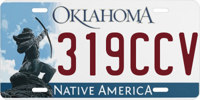 OK license plate 319CCV