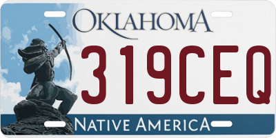 OK license plate 319CEQ