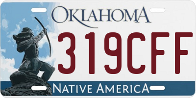OK license plate 319CFF