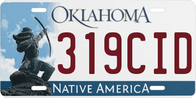 OK license plate 319CID