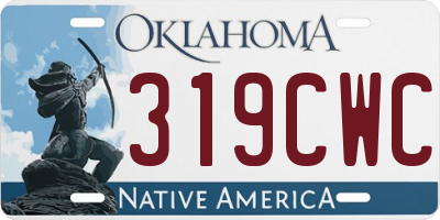 OK license plate 319CWC