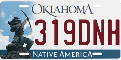 OK license plate 319DNH