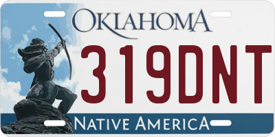 OK license plate 319DNT